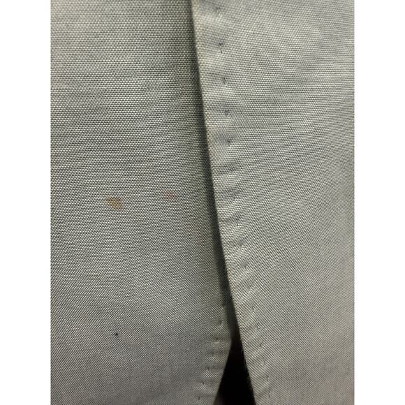 Alan Flusser Mens Two Button Blazer Jacket Green sage light 100% Cotton Size 42R - Picture 6 of 7